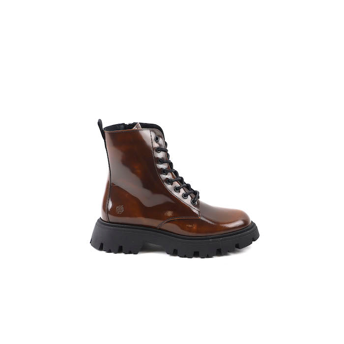 Apple of Eden - Lace Boots Cognac