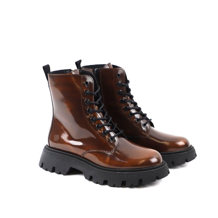 Apple of Eden - Lace Boots Cognac