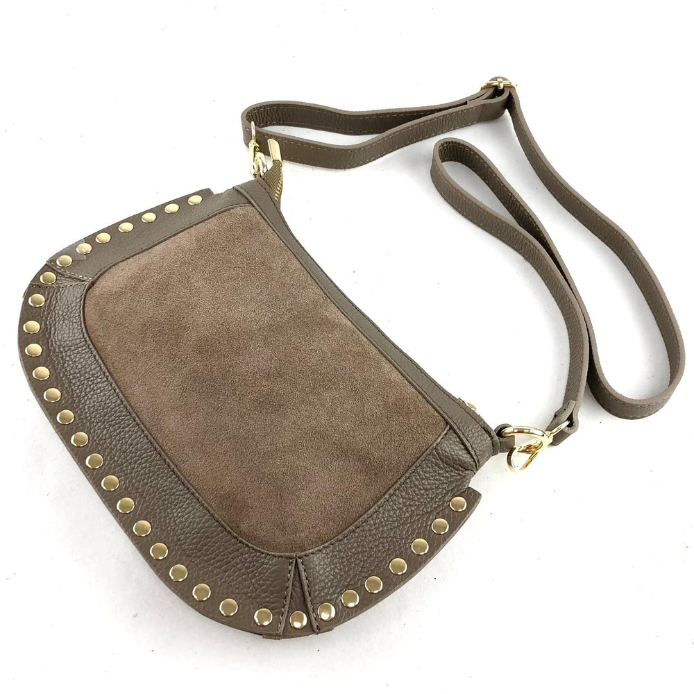 Handtasche Leder Taupe